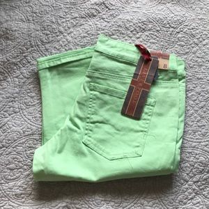 Green Liverpool “Julia Short Capri” Denim